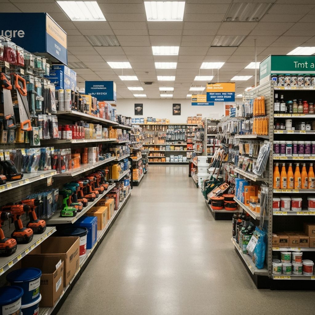 Surtido de productos ferreteros